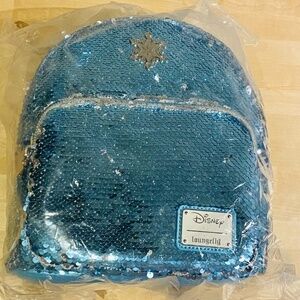 Disney Frozen 2 Loungefly Mini Backpack with Reversible Sequins - NWT